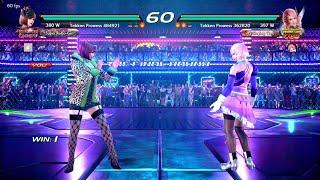 Anna vs Alisa Sparring with 24c Teammate LagMaster - Tekken 7