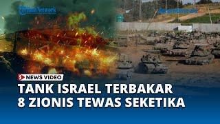 Kendaraan Lapis Baja Israel Meledak 8 Tentara Zionis Tewas