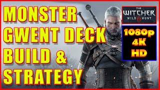 Witcher 3 - Monster Gwent Deck Build Strategy - 4K Ultra HD