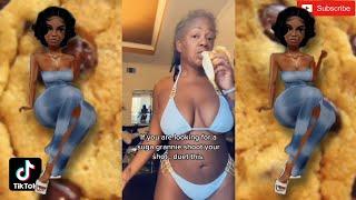 @Grannie2thick  Hot Black Ebony Grandma TikTok Compilation