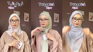 6 Tutorial hijab segiempat simple untuk kuliah dan kerja atau mengajar disekolah 