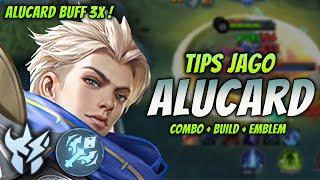 CARA MAIN ALUCARD BUFF  BUILD & EMBLEM ALUCARD TERSAKIT 2024   ALUCARD JUNGLER GAMEPLAY