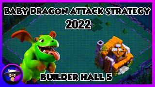 Best BH5  Builder Hall 5 Baby Dragon Attack Strategy 2022  Builder Base 5 Attack Strategy