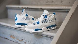 Air Jordan 4 Retro Military Blue Industrial Blue Review & On-Feet