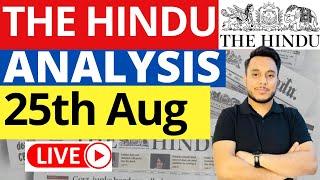 The Hindu Analysis  25 August 2023  Current Affairs Today By Sahil Saini