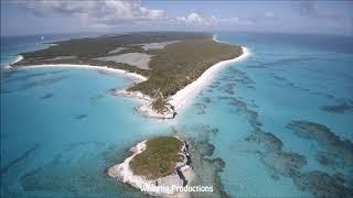 Lighthouse beach on Eleuthera Bahamas. Awesome drone footage