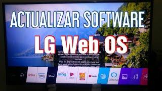 Como Actualizar el softwarefirmware de tu tv LG WebOS