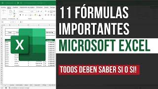 Fórmulas IMPORTANTES que todos deben saber para el trabajo  Excel   Básicas Matemáticas y más..