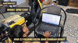 VIAR C2 MODIFIKASI PASANG VOTOL  MAKIN NGEBUT #viar #votol #ecu