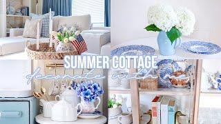 SUMMER COTTAGE DECORATE WITH ME  COTTAGE HOME DECORATING IDEAS 2024 🩵