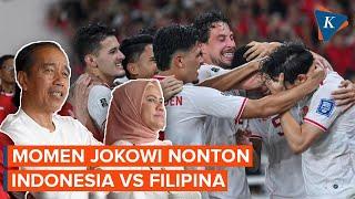 Momen Jokowi dan Ibu Negara Nonton Langsung Laga Timnas Indonesia Vs Filipina