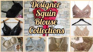 Sequin Backless Blouse Womens Sequin Blouse Sequin Blouse Designs For Saree #Sequin blouse