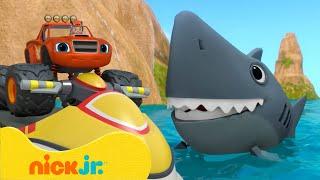 Lifeguard Blaze & AJ Rescue a Pirate ‍️  Blaze and the Monster Machines  Nick Jr. UK