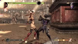 Mortal Kombat 9 Skarlet 53% combo 5 bars pressure