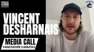 Vincent Desharnais Discusses Signing With Vancouver Canucks Oilers vs. Canucks Series & Leaving Oil