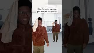 Why Dress to Impress got deleted on Roblox