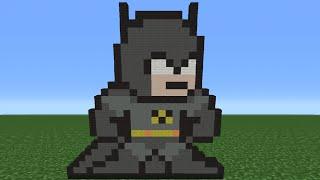 Minecraft Tutorial How To Make The Batman 8-Bit