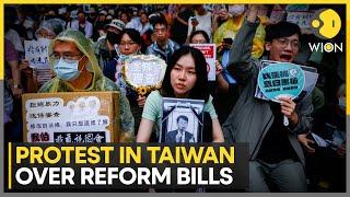 Tens of thousands protest against contentious Taiwan parliament reforms  Latest News  WION