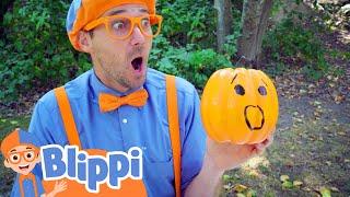 Blippi Visits the Pumpkin Park - Halloween Learning Videos For Kids  Education Show For Toddlers