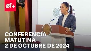 Conferencia Claudia Sheinbaum hoy  2 de octubre de 2024