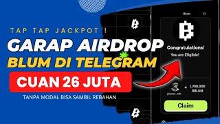 Cuan Sambil Rebahan Airdrop Modal Telegram Doang ‼️ Blum Crypto