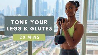 Tone Your Legs and Glutes At Home Dumbbell Workout for Women