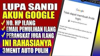 AUTO FIX CARA MEMULIHKAN AKUN GOOGLE LUPA KATA SANDI NOMOR HP TIDAK AKTIF