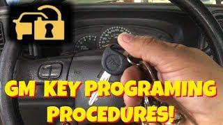 HOW TO PROGRAM A GMCHEVY CODEDANTI THEFT KEY FOR  FREE SAVE MONEY