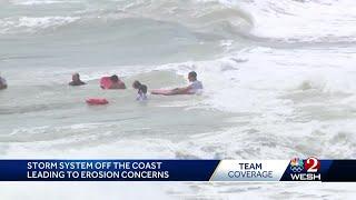 Storm system causing erosion concerns in Flagler Beach