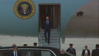 President Biden lands in Atlanta for presidential debate   VOA News
