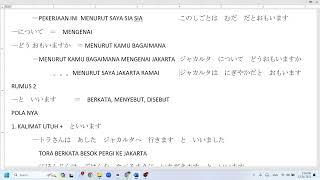 Belajar bahasa jepang - minna no nihongo I bab 21