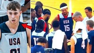 UNCUT INTENSE LAST 2 MINUTES OF TEAM USA vs COOPER FLAGG DURING USA BASKETBALL SCRIMMAGES DAY 3