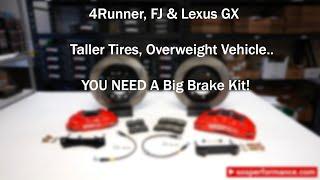SOS Stoptech Big Brake Kits For Your 4Runner FJ Cruiser Lexus GX
