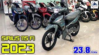 SIRIUS 115 FI 2023 “XÁM ÁNH XANH ĐEN BẠC”▶️ 21-23.8 triệu 1 em SIRIUS 115 FI 2023  GIÁ XE MÁY VLOGS