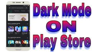 How to enable dark mode on play store  play store mein track mode enable kaise karen  2020