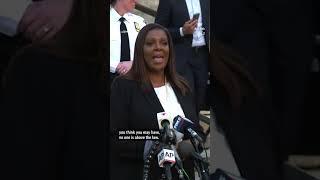 NY Attorney General Letitia James says justice will prevail ahead of Trump fraud trial