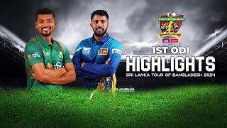 Bangladesh vs Sri Lanka Highlights  1st ODI  Sri Lanka tour of Bangladesh 2024