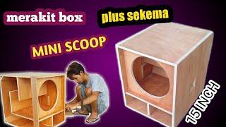 merakit box mini scoop 15inchsekema box mini scoop 15 inch single