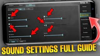 New Sound Settings Full Guide Pubgmobile Audio Setting Full Guide  Sound & Footstep Guide  2023