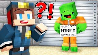JJ Policeman Caught Strong CRIMINAL Mikey in Minecraft  - Maizen