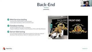 Back-end testing