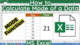 How to Calculate Mode in MS Excel  How to Find Mode in Excel  Mode Function in Excel  =Mode