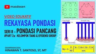 PONDASI PANCANG  part2a_Kelompok Tiang & Efisiensi Group - Hinawan T. Santoso ST MT