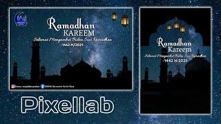 tutorial membuat posterbanner ramadhan di pixellab 2021