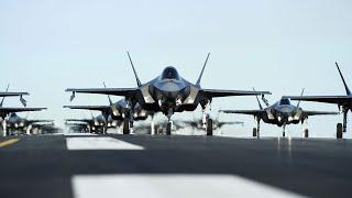 Striking Video The Largest F-35 Elephant Walk in History