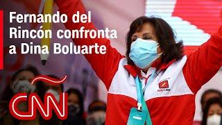 Candidata a la vicepresidencia de Perú Libre Dina Boluarte confrontada por Fernando del Rincón