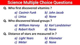 Part- 1  Top 25 Science Multiple Choice Questions  General science mcq