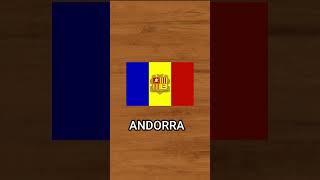 Bendera negara Andorra#shorts