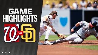 Nationals vs. Padres Game Highlights 62624  MLB Highlights