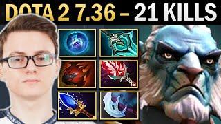 Phantom Lancer Gameplay Miracle with 21 Kills and Heart - Dota 2 7.36